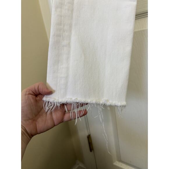 Citizens of Humanity White Charlotte Crop Denim Jeans Size 27 Button Fly - Picture 7 of 12